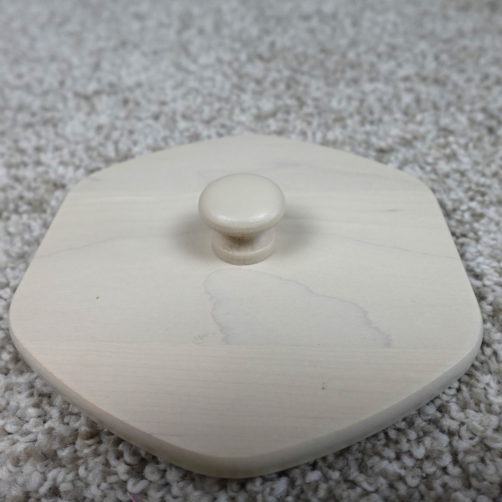 Longaberger 2001 Horizon of Hope Basket Lid Woodcrafts Hexagon Wood Replacement